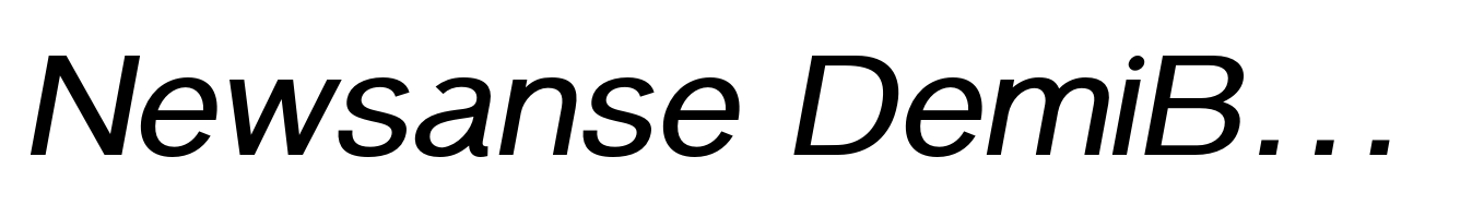 Newsanse DemiBold Italic